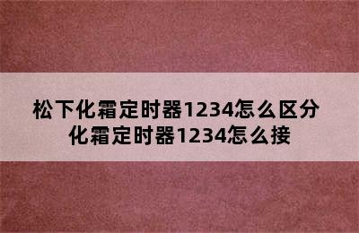 松下化霜定时器1234怎么区分 化霜定时器1234怎么接